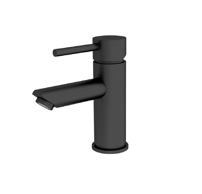 ORB inset basin mixer matt black