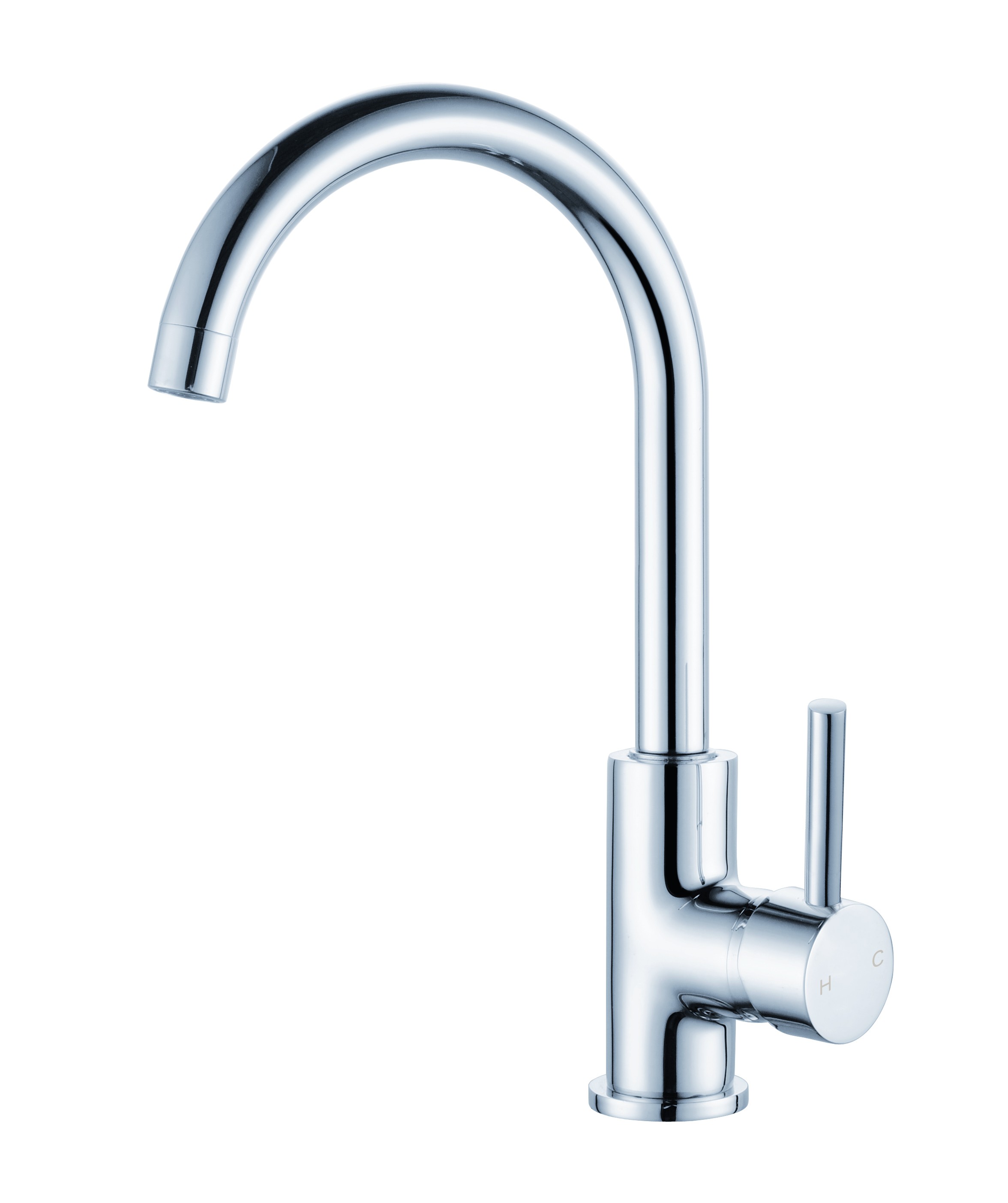 ORB gooseneck kitchen mixer chrome