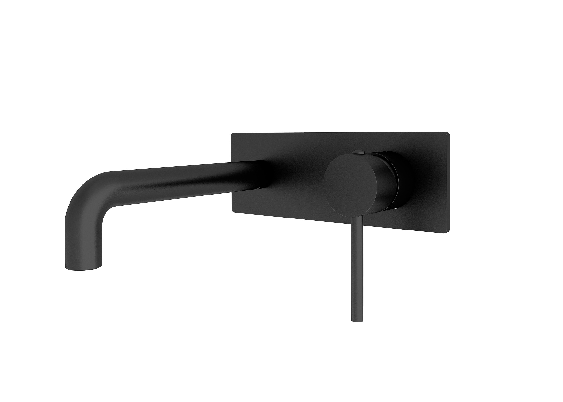 ORB  wall spout & mixer combination black