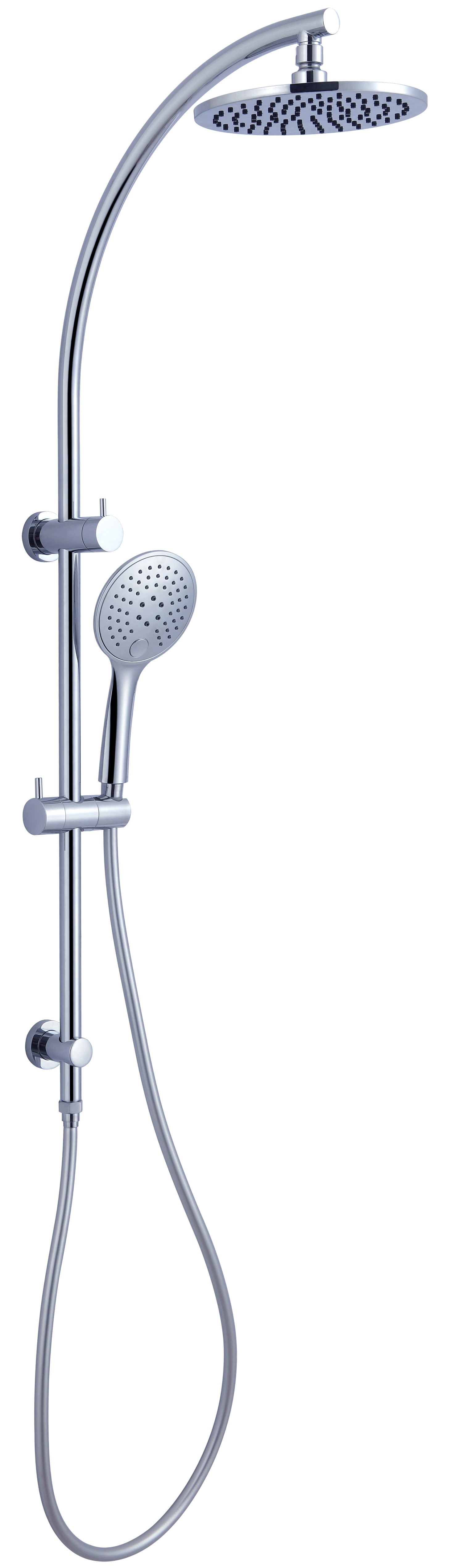 Peta twin shower set chrome