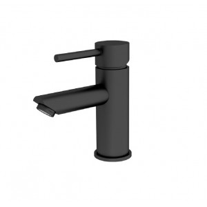 ORB inset basin mixer matt black