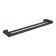 Raven double towel rail, 800mm, Matt black