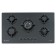900mm black glass cooktop