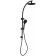 Peta twin shower matt black 